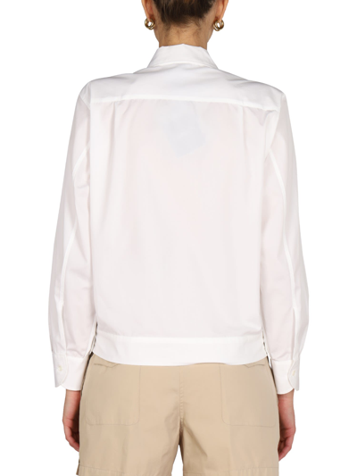 Shop Aspesi Cotton Shirt In Bianco