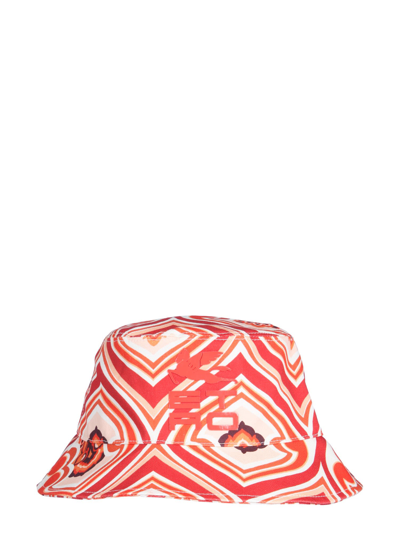 Shop Etro Bucket Hat In Arancione