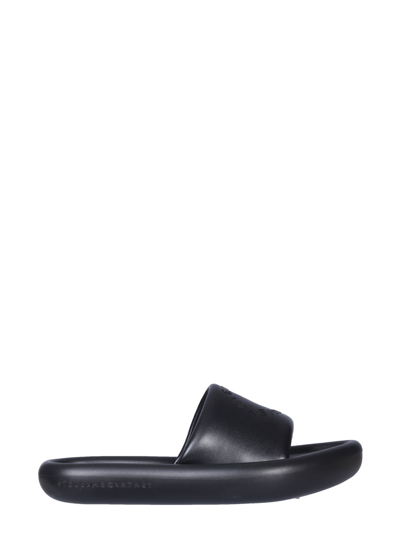 Shop Stella Mccartney Air Slide Sandals In Nero