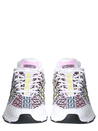 Shop Versace Trigrecan Sneakers In Multicolor