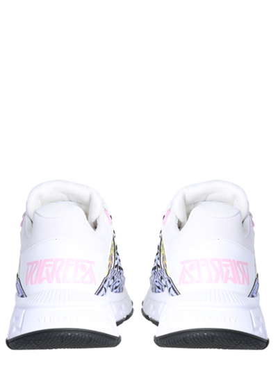 Shop Versace Trigrecan Sneakers In Multicolor