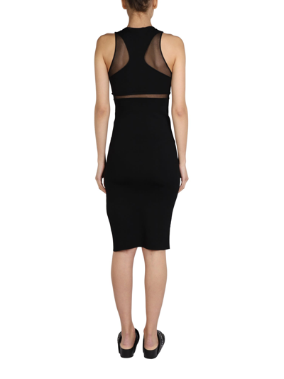 Shop Stella Mccartney Dress With Tulle Detail In Nero