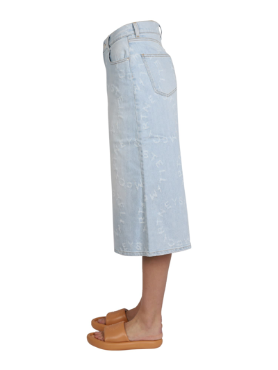 Shop Stella Mccartney Wide Leg Jeans In Denim