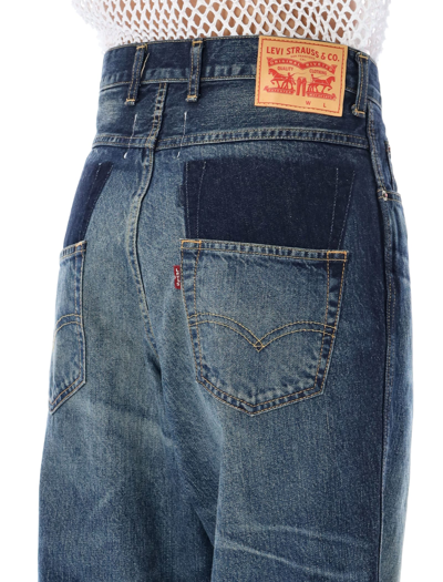 Shop Junya Watanabe Redition Levis Jeans In Indigo