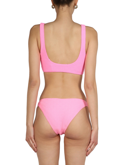 Shop Alexander Wang T All Over Logo Bikini Briefs In Rosa