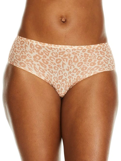 Shop Chantelle Soft Stretch Printed Hipster In Natural Leopard