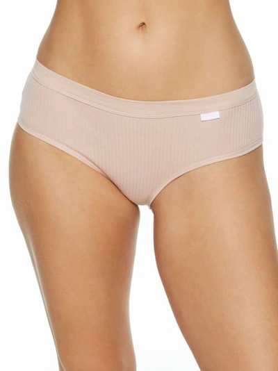 Shop Chantelle Cotton Comfort Hipster In Rose