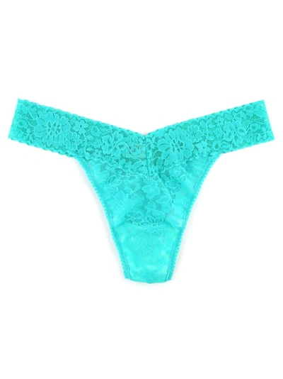 Shop Hanky Panky Daily Lace Original Rise Thong In Mermaid Tail