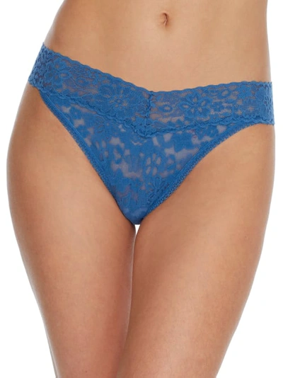 Shop Hanky Panky Daily Lace Original Rise Thong In Storm Cloud