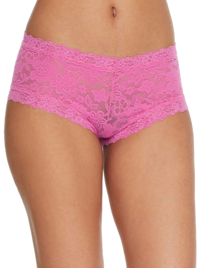 Shop Hanky Panky Daily Lace Boyshort In Dream House Pink