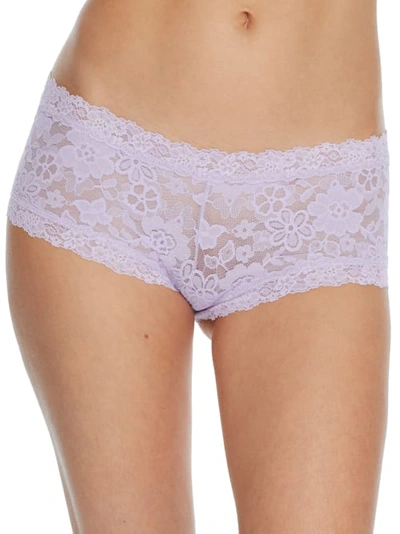 Shop Hanky Panky Daily Lace Boyshort In Lilac Bloom