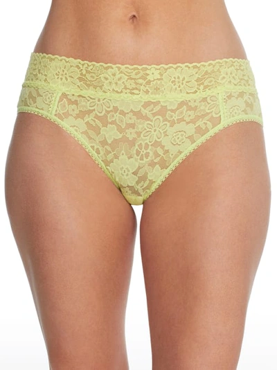 Shop Hanky Panky Daily Lace Girl Brief In Lime Zest