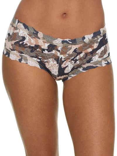 Shop Hanky Panky Signature Lace Printed Boyshort In Incognito
