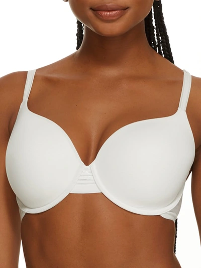 Shop Le Mystere Second Skin Back Smoother T-shirt Bra In Silver Drop