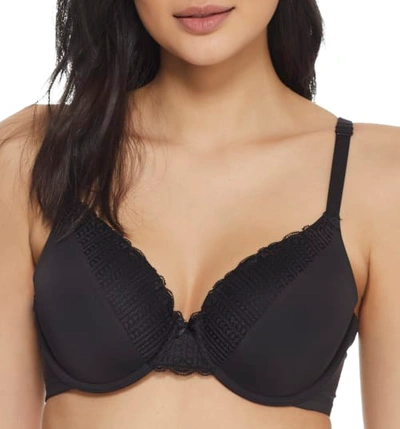 Maidenform Comfort Devotion Extra Coverage T-shirt Bra In Black Lace