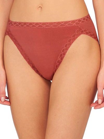 Shop Natori Bliss Cotton French Cut In Sandy Rose