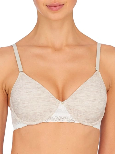 Shop Natori Bliss Perfection Unlined Seamless Bra In Heather Marble