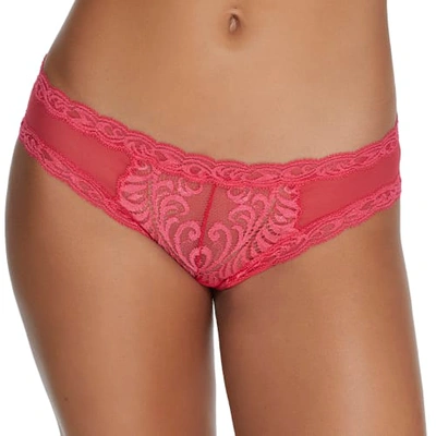 Shop Natori Feathers Hipster In Sunset Coral