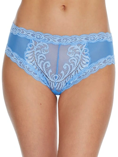 Shop Natori Feathers Hipster In Pool Blue