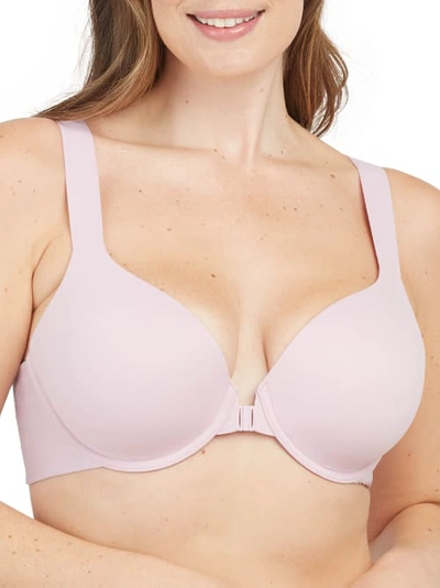 Shop Spanx Bra-llelujah Front-close T-shirt Bra In Luxe Lilac