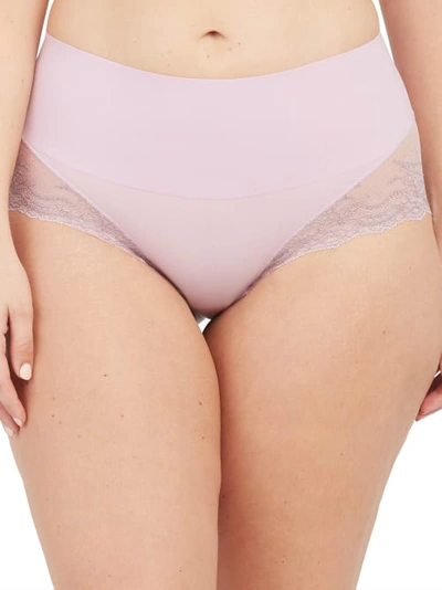 Shop Spanx Undie-tectable Lace Hipster In Luxe Lilac Crossdye