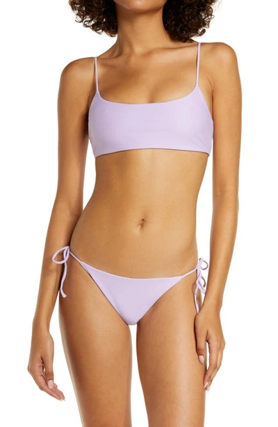 Shop Jade Swim Side Tie Bikini Bottoms In Lilac