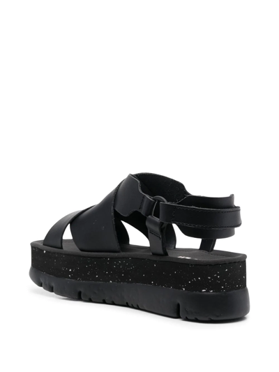 Camper Oruga Up Sandals In Schwarz