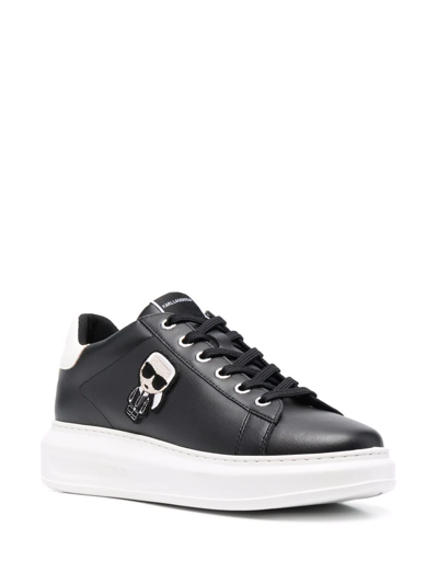 Shop Karl Lagerfeld Ikonic Low-top Sneakers In Black