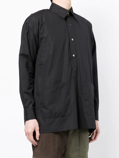 Shop The Power For The People Logo-patch Detail Shirt In Schwarz