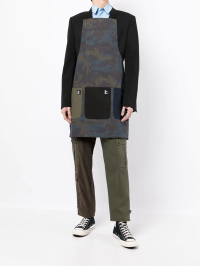 The Power For The People Multiple-pocket Detail Apron In Mehrfarbig