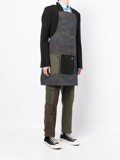 The Power For The People Multiple-pocket Detail Apron In Mehrfarbig