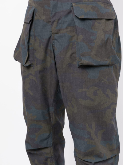 Shop The Power For The People Cargo-pocket Detail Trousers In Mehrfarbig