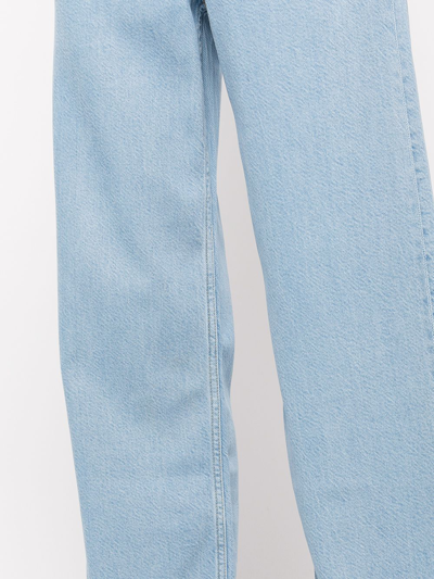 Shop Rag & Bone Logan High-rise Wide-leg Jeans In Blau
