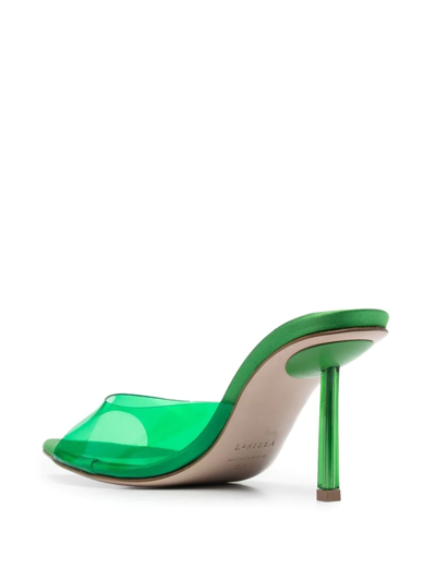 Le Silla Afrodite Sandals In Green Leather In Grün