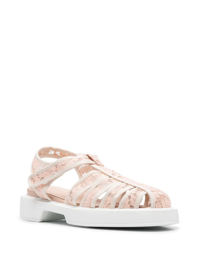 Shop Le Silla Fisherman Flat Sandals In Rosa