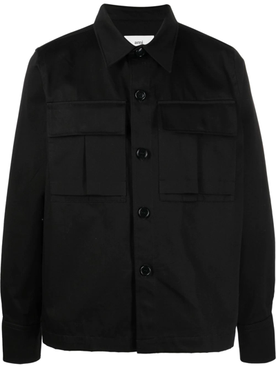 Shop Ami Alexandre Mattiussi Buttoned-up Cotton Shirt In Schwarz