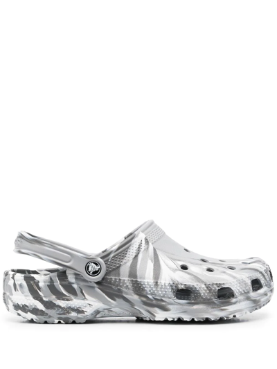 Shop Crocs Classic Marbled Clog In Grau