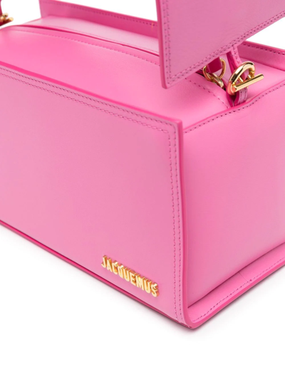 Jacquemus Le Rectangle Leather Handbag In Rosa