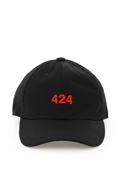 Shop 424 Logo Baseball Cap In Black