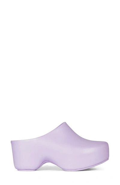 Shop Givenchy Smooth Leather Clogs In 540 Lilac