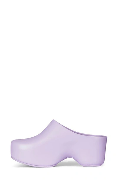 Shop Givenchy Smooth Leather Clogs In 540 Lilac