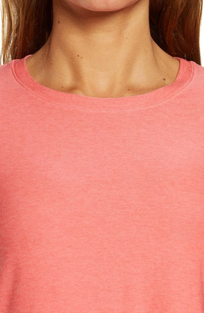 Shop Beyond Yoga On The Down Low T-shirt In Pink Crush-rose