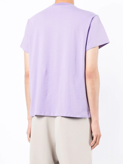 Shop Natasha Zinko Graphic-print Short-sleeved T-shirt In Purple