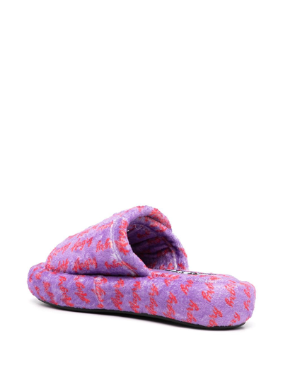 Natasha Zinko Angry Touch Strap Slides In Pink