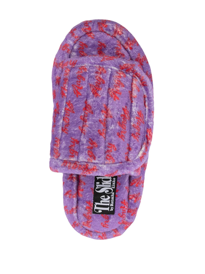 Natasha Zinko Angry Touch Strap Slides In Pink