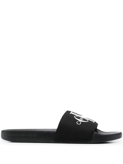 Calvin Klein Viggo Slider Shoes In Black | ModeSens