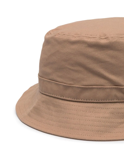 Carhartt Logo-embroidered Bucket Hat In Nude