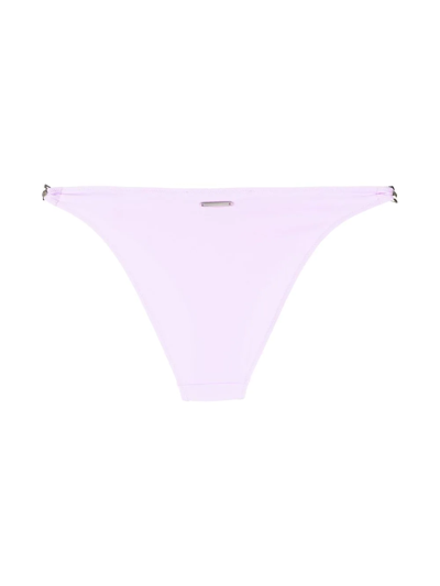 Stella Mccartney Logo Embellished Bikini Bottoms In Rosa