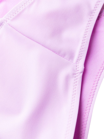 Stella Mccartney Logo Embellished Bikini Bottoms In Rosa