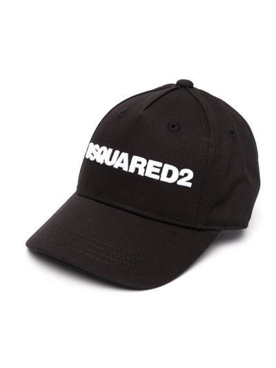 Shop Dsquared2 Embroidered-logo Baseball Cap In Black